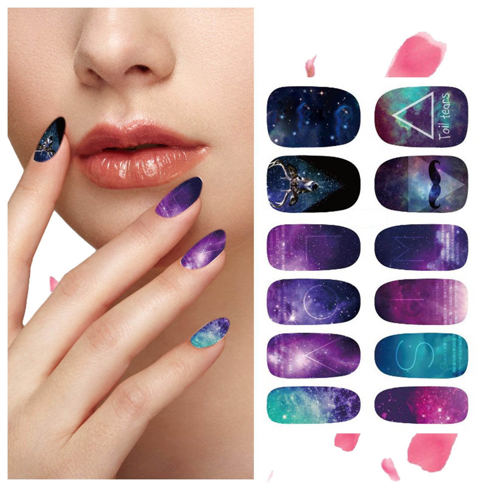 cosmic girl! DIY galaxy nail art — Caroline Burke | Burkatron